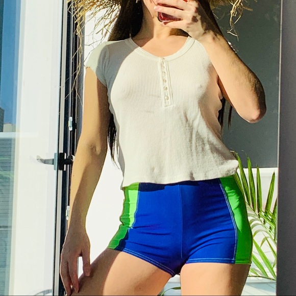 Pologarage Hampton Beach WAFLE Tee Tshirt crop top - Picture 7 of 8